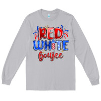 Moon Dust red white boujee Long Sleeve Tee - MaliasSmallBusiness