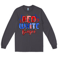 Smoke red white boujee Long Sleeve Tee - MaliasSmallBusiness