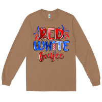 Toasted Coconut red white boujee Long Sleeve Tee - MaliasSmallBusiness