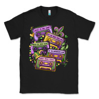 Black mardi gras cassette tapes Classic Tee - MaliasSmallBusiness