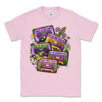 Bubblegum Pink mardi gras cassette tapes Classic Tee - MaliasSmallBusiness