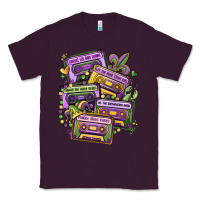 Plum mardi gras cassette tapes Classic Tee - MaliasSmallBusiness