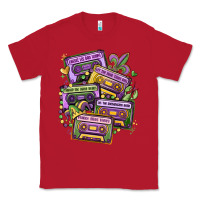 Red mardi gras cassette tapes Classic Tee - MaliasSmallBusiness