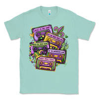Seafoam mardi gras cassette tapes Classic Tee - MaliasSmallBusiness