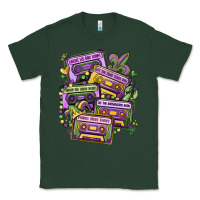 Sports Green mardi gras cassette tapes Classic Tee - MaliasSmallBusiness