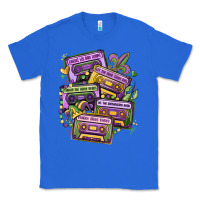 True Royal mardi gras cassette tapes Classic Tee - MaliasSmallBusiness
