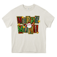 Cream Christmas merry mini Heavy Core Tee - FaDigitalArtStudio