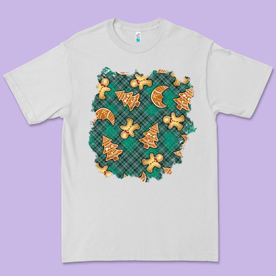 Christmas Gingerbread Cookies Patch Premium Tee Designed By Bundleandbundleshop