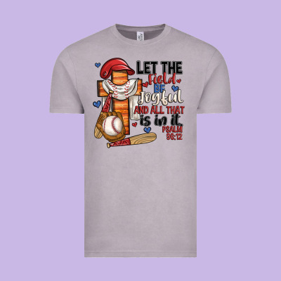Let The Field Be Joyful And All That Is In It Vintage Tee Designed By Jahusdesignshop