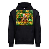 Black St. Patrick's Day gnome Urban Hoodie - FaDigitalArtStudio