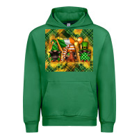 Emerald St. Patrick's Day gnome Urban Hoodie - FaDigitalArtStudio