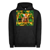 Pigment Black St. Patrick's Day gnome Urban Hoodie - FaDigitalArtStudio