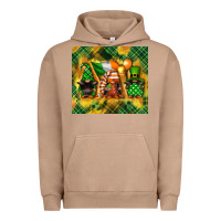 Pigment Burro St. Patrick's Day gnome Urban Hoodie - FaDigitalArtStudio