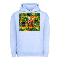 Pigment Grape Ice St. Patrick's Day gnome Urban Hoodie - FaDigitalArtStudio