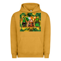 Pigment Peanut Butter St. Patrick's Day gnome Urban Hoodie - FaDigitalArtStudio