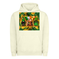 Pigment Pistachio St. Patrick's Day gnome Urban Hoodie - FaDigitalArtStudio