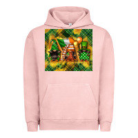 Pigment Salmon St. Patrick's Day gnome Urban Hoodie - FaDigitalArtStudio