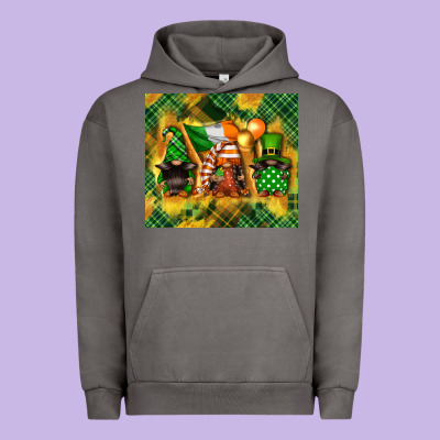St. Patrick's Day Gnome Urban Hoodie Designed By Fadigitalartstudio