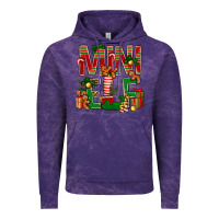 Cloud Purple Christmas mini Elf Vintage Hoodie - NancyCooperArtShop