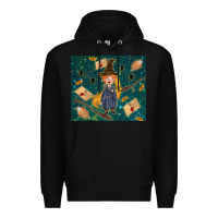 Black wizard boy with mouse Premium Hoodie - TumblerDesignByShophia