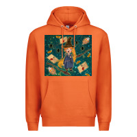 Carrot wizard boy with mouse Premium Hoodie - TumblerDesignByShophia