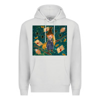 Dove Grey wizard boy with mouse Premium Hoodie - TumblerDesignByShophia