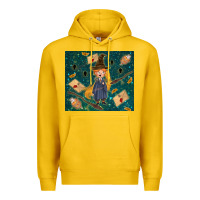 Lemon wizard boy with mouse Premium Hoodie - TumblerDesignByShophia