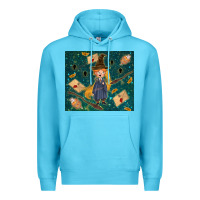 Ocean Blue wizard boy with mouse Premium Hoodie - TumblerDesignByShophia