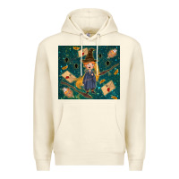 Sandshell wizard boy with mouse Premium Hoodie - TumblerDesignByShophia