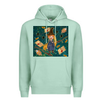 Seafoam wizard boy with mouse Premium Hoodie - TumblerDesignByShophia