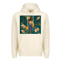 Tofu wizard boy with mouse Premium Hoodie - TumblerDesignByShophia