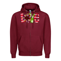 Burgundy love sunflower Zipper Hoodie - Bettercallsaul