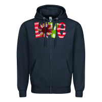 Navy love sunflower Zipper Hoodie - Bettercallsaul
