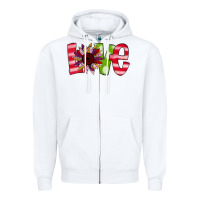 White love sunflower Zipper Hoodie - Bettercallsaul