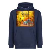 Navy bind my wandering heart to thee Heavyweight Hoodie - TumblerDesignByShophia