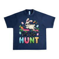 Navy on the hunt easter Urban Heavy Tee - MaliasSmallBusiness