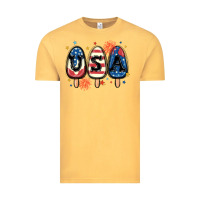 Vintage Mustard usa popsicles Vintage Tee - MaliasSmallBusiness