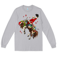 Moon Dust christmas cowboy santa Long Sleeve Tee - MaliasSmallBusiness