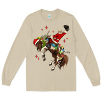 Mushroom christmas cowboy santa Long Sleeve Tee - MaliasSmallBusiness