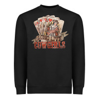 Black long live cowgirls cards Heavyweight Sweatshirt - NancyCooperArtShop