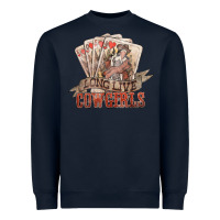Navy long live cowgirls cards Heavyweight Sweatshirt - NancyCooperArtShop