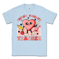 Dusty Blue cupid's favorite teacher Classic Tee - MaliasSmallBusiness