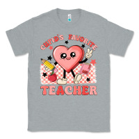 Heather Grey cupid's favorite teacher Classic Tee - MaliasSmallBusiness