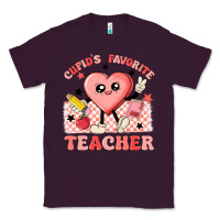 Plum cupid's favorite teacher Classic Tee - MaliasSmallBusiness