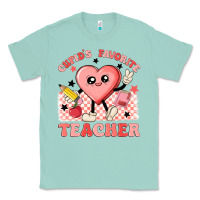 Seafoam cupid's favorite teacher Classic Tee - MaliasSmallBusiness