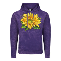 Cloud Purple starburst greenburst sunflower Vintage Hoodie - LillyAllenDesigns