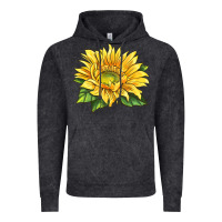 Vintage Black starburst greenburst sunflower Vintage Hoodie - LillyAllenDesigns