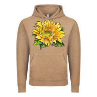 Vintage Coffee starburst greenburst sunflower Vintage Hoodie - LillyAllenDesigns
