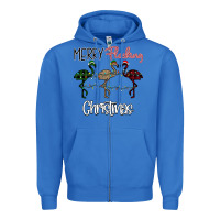 True Royal Merry Flocking Christmas Zipper Hoodie - Bettercallsaul