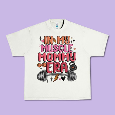 In My Muscle Mommy Era Urban Heavy Tee Designed By Maliassmallbusiness